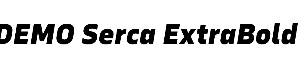 FSP DEMO Serca ExtraBold Italic