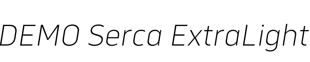 FSP DEMO Serca ExtraLight Italic