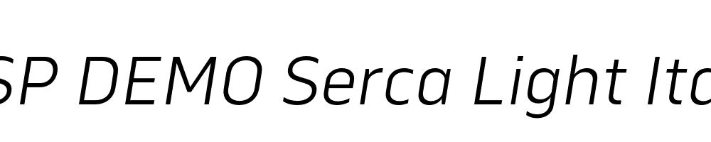 FSP DEMO Serca Light Italic