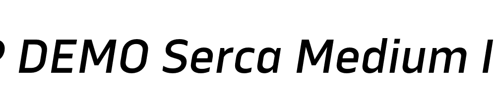 FSP DEMO Serca Medium Italic