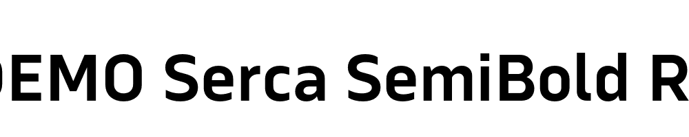 FSP DEMO Serca SemiBold Regular