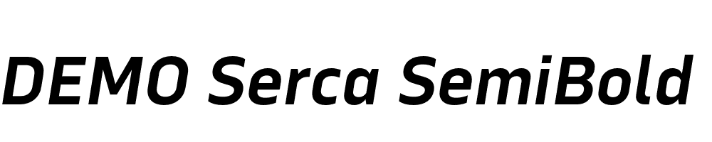 FSP DEMO Serca SemiBold Italic