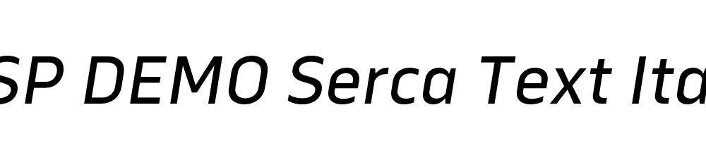 FSP DEMO Serca Text Italic