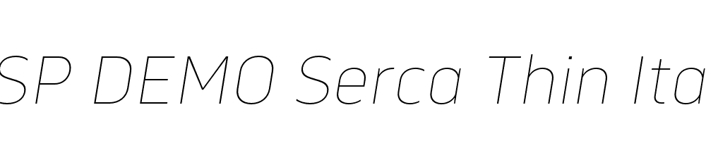 FSP DEMO Serca Thin Italic