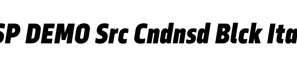 FSP DEMO Src Cndnsd Blck Italic