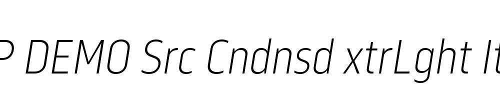 FSP DEMO Src Cndnsd xtrLght Italic