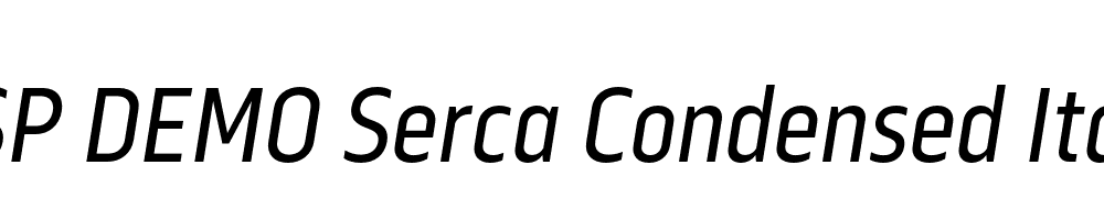 FSP DEMO Serca Condensed Italic