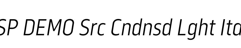 FSP DEMO Src Cndnsd Lght Italic