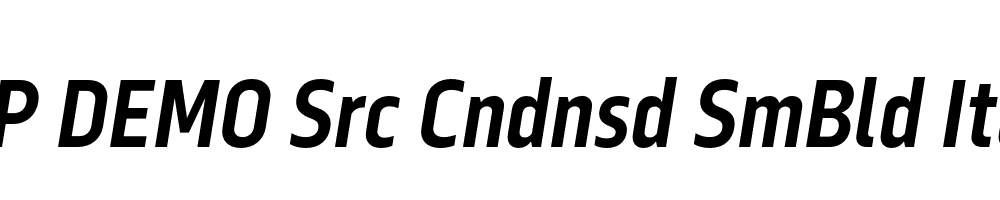 FSP DEMO Src Cndnsd SmBld Italic