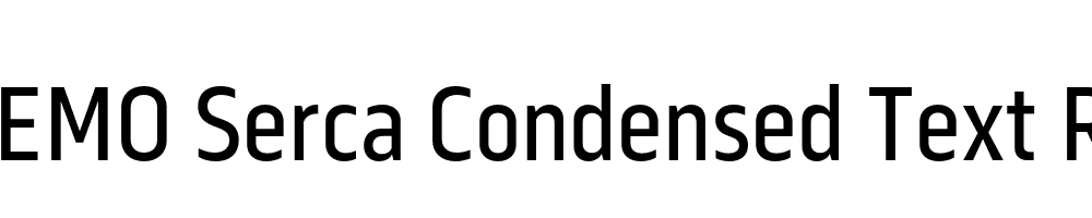 FSP DEMO Serca Condensed Text Regular