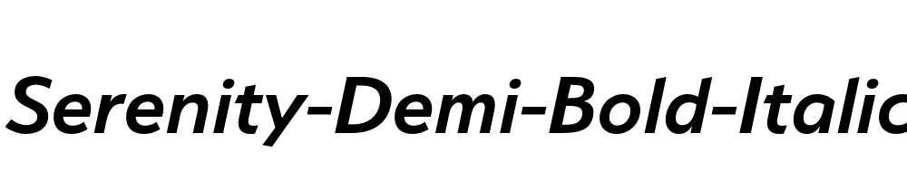 Serenity-Demi-Bold-Italic