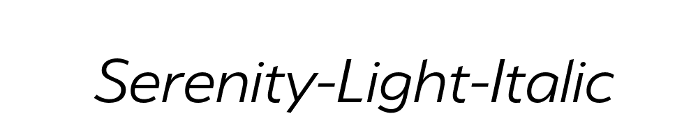 Serenity-Light-Italic