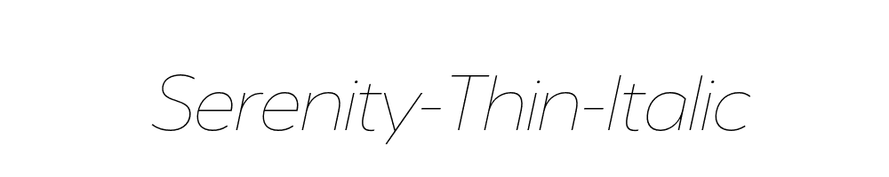 Serenity-Thin-Italic