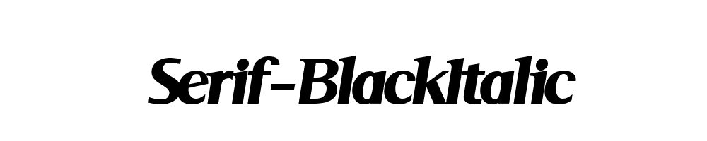 Serif-BlackItalic