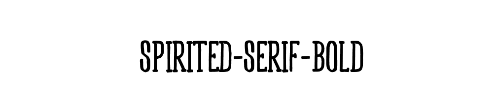 Spirited-Serif-Bold