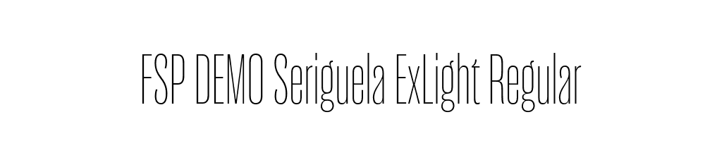 FSP DEMO Seriguela ExLight Regular