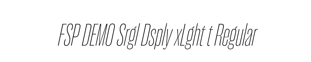 FSP DEMO Srgl Dsply xLght t Regular