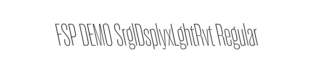 FSP DEMO SrglDsplyxLghtRvt Regular