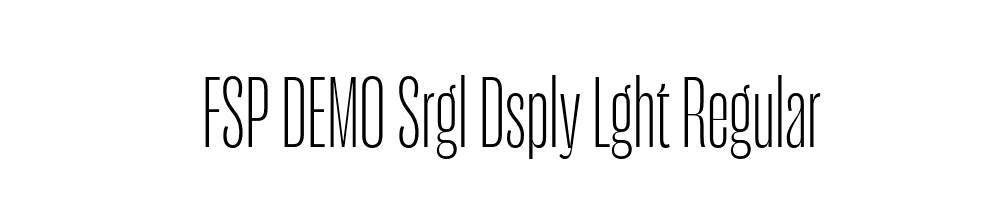 FSP DEMO Srgl Dsply Lght Regular