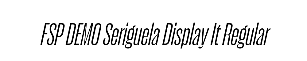 FSP DEMO Seriguela Display It Regular