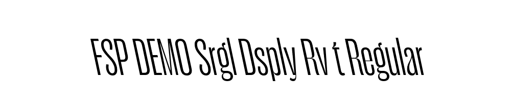 FSP DEMO Srgl Dsply Rv t Regular