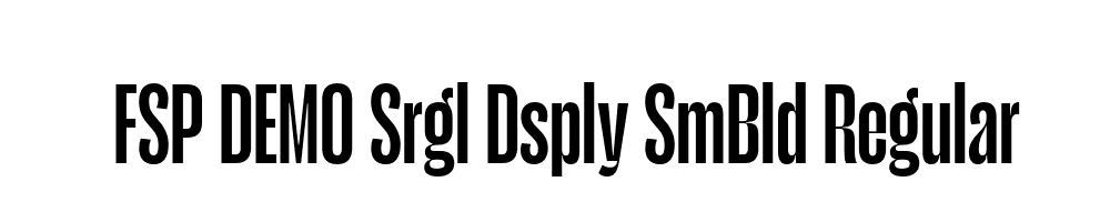 FSP DEMO Srgl Dsply SmBld Regular