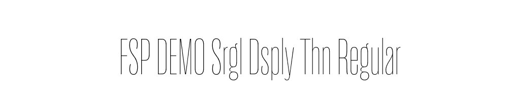 FSP DEMO Srgl Dsply Thn Regular