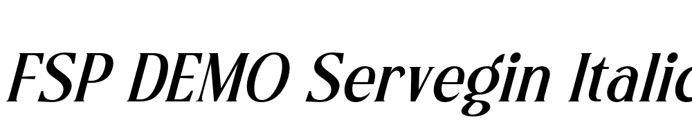 FSP DEMO Servegin Italic