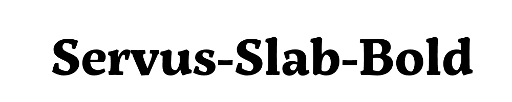 Servus-Slab-Bold