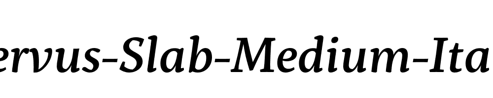 Servus-Slab-Medium-Italic