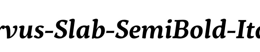 Servus-Slab-SemiBold-Italic