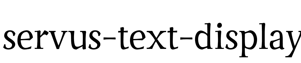 Servus Text Display