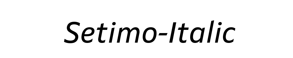 Setimo-Italic