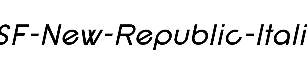 SF-New-Republic-Italic