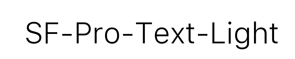 SF-Pro-Text-Light