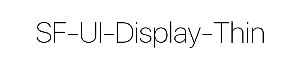 SF-UI-Display-Thin