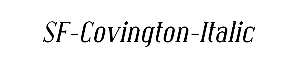 SF-Covington-Italic