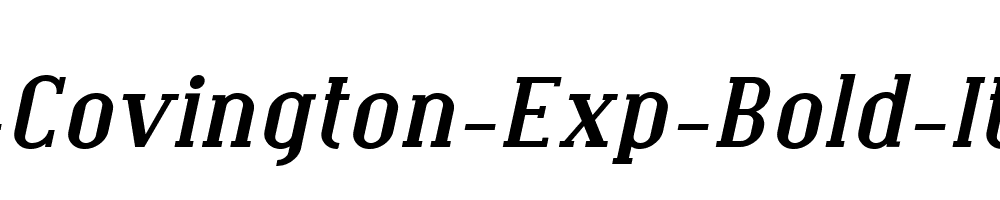 SF-Covington-Exp-Bold-Italic