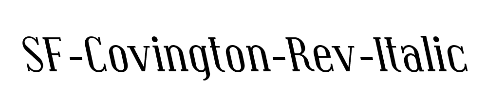 SF-Covington-Rev-Italic