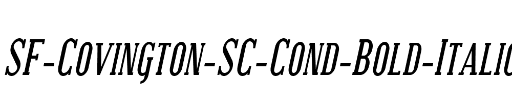 SF-Covington-SC-Cond-Bold-Italic