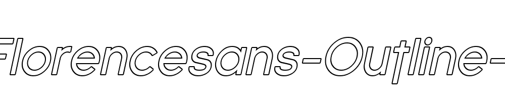 SF-Florencesans-Outline-Italic