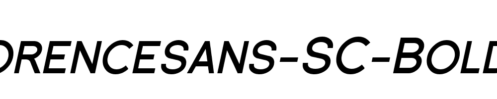 SF-Florencesans-SC-Bold-Italic