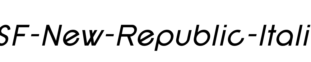 SF-New-Republic-Italic