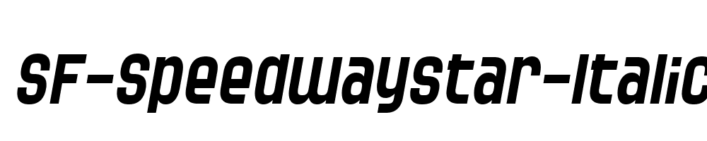 SF-Speedwaystar-Italic