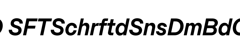 FSP DEMO SFTSchrftdSnsDmBdCmpct Italic