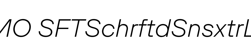 FSP DEMO SFTSchrftdSnsxtrLght Italic