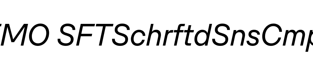 FSP DEMO SFTSchrftdSnsCmpct Italic