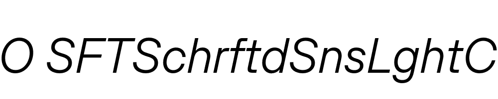 FSP DEMO SFTSchrftdSnsLghtCmpct Italic