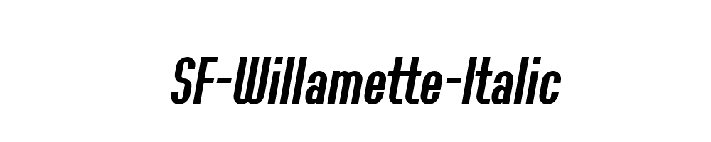 SF-Willamette-Italic