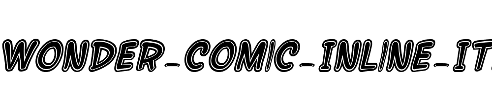 SF-Wonder-Comic-Inline-Italic